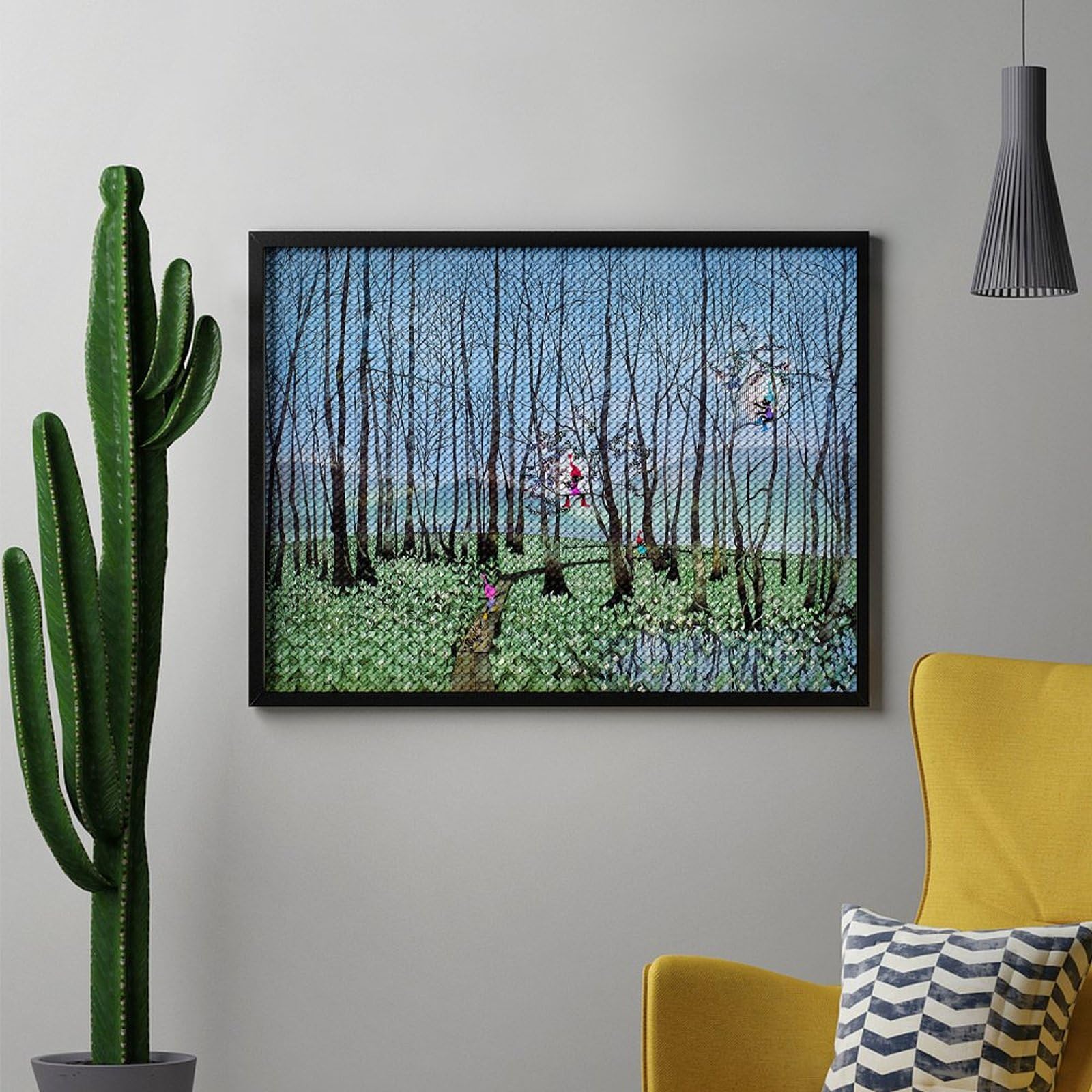 Amazon.co.jp: 藤城清治 刺巻湿原のミズバショウ ダイヤモンド画 5D